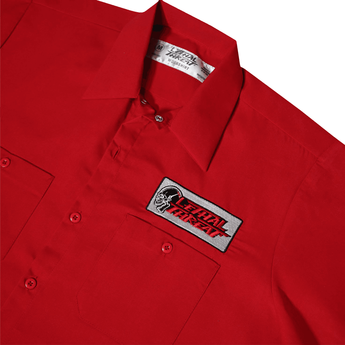 LETHAL THREAT 3040-3245 Not for the Slow Skull Shop Shirt - Red - XL