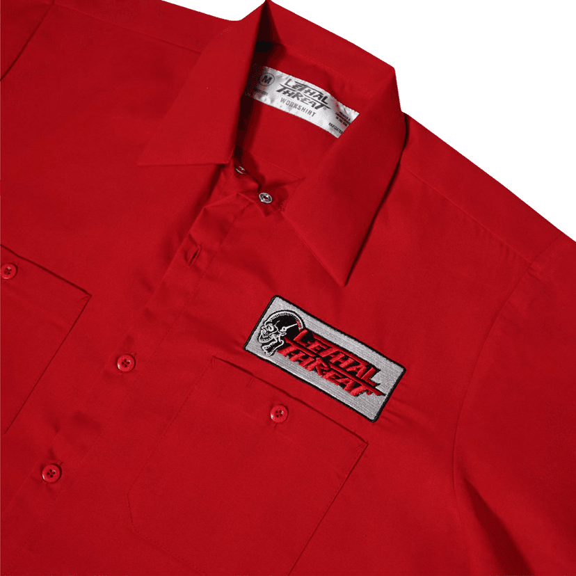 LETHAL THREAT 3040-3245 Not for the Slow Skull Shop Shirt - Red - XL — image 1 of 2