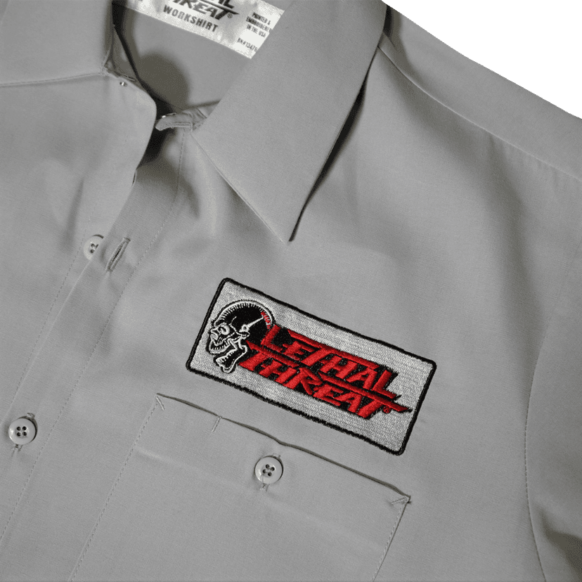 LETHAL THREAT 3040-3261 High Compression Pistons Shop Shirt - Gray - Medium — image 1 of 2