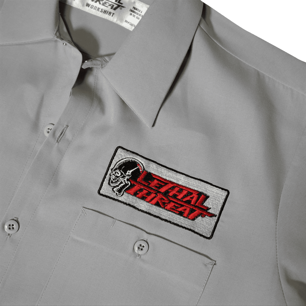 LETHAL THREAT 3040-3265 High Compression Pistons Shop Shirt - Gray - 3XL