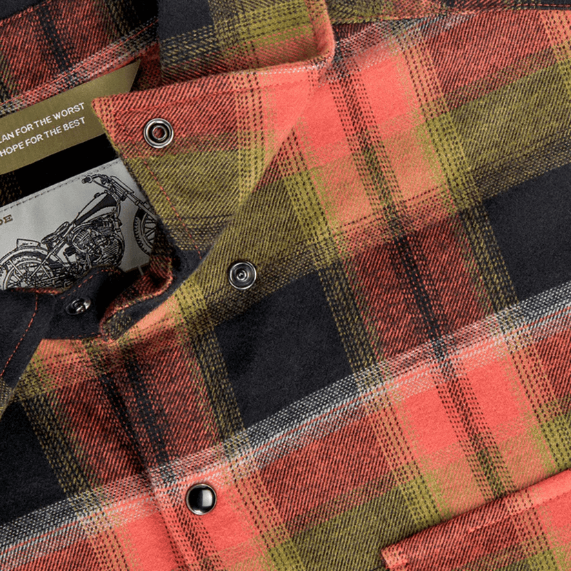 BILTWELL 3040-3457 HI Test Flannel Shirt - Rust - Medium — image 5 of 5