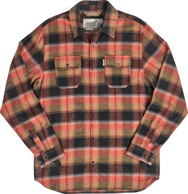 BILTWELL 3040-3458 HI Test Flannel Shirt - Rust - Large — image 1 of 5