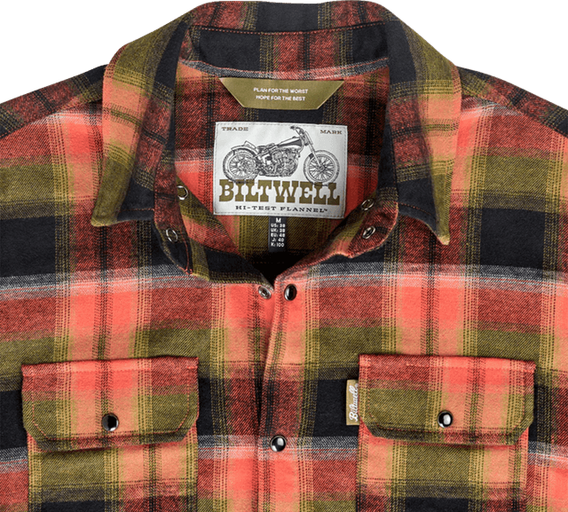 BILTWELL 3040-3459 HI Test Flannel Shirt - Rust - XL — image 3 of 5