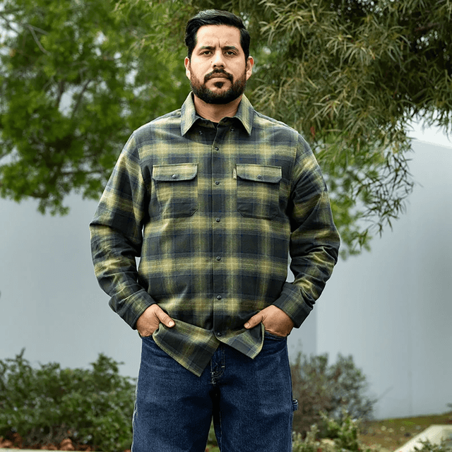 BILTWELL 3040-3558 HI Test Flannel Shirt - Moss - Large — image 7 of 7