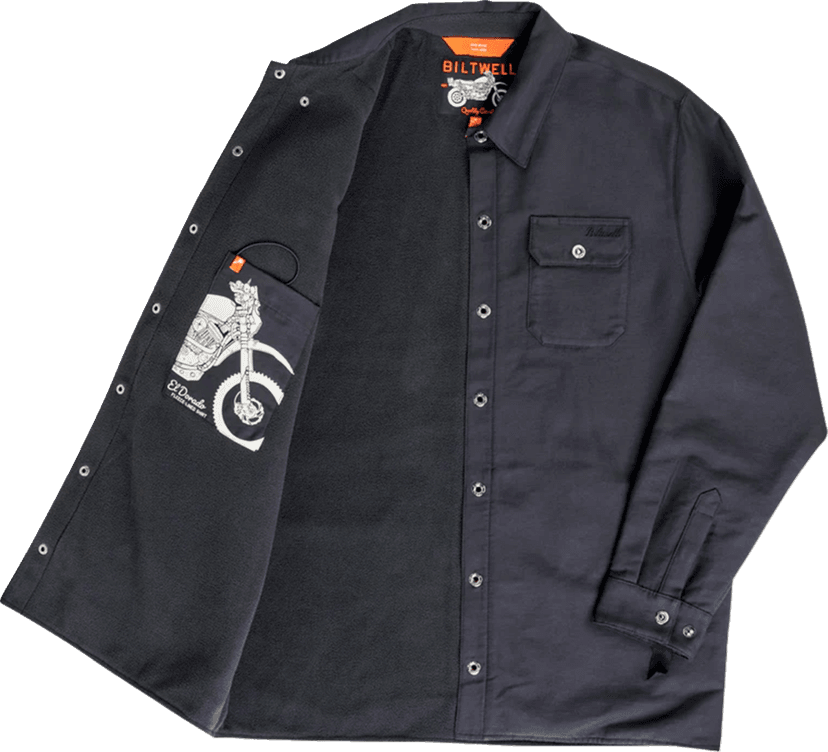 BILTWELL 3040-3563 El Dorado Shirtjack - Black - Large — image 3 of 7