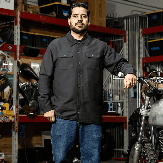 BILTWELL 3040-3563 El Dorado Shirtjack - Black - Large — image 7 of 7