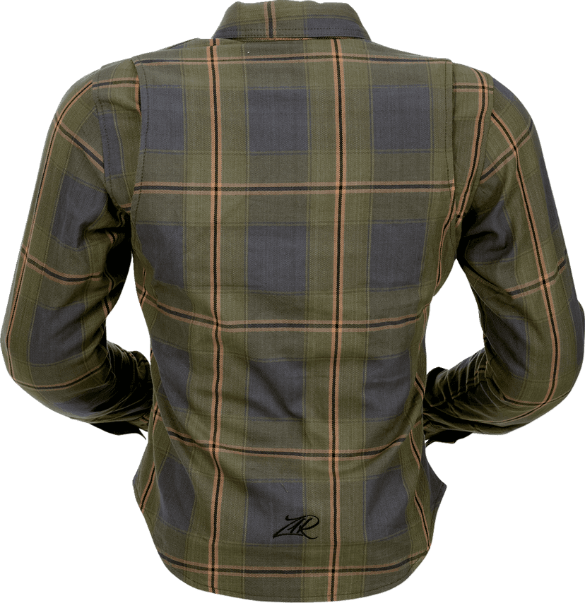 Z1R 3041-0684 Women's Ashwood Flannel - Olive - XS — image 2 of 2