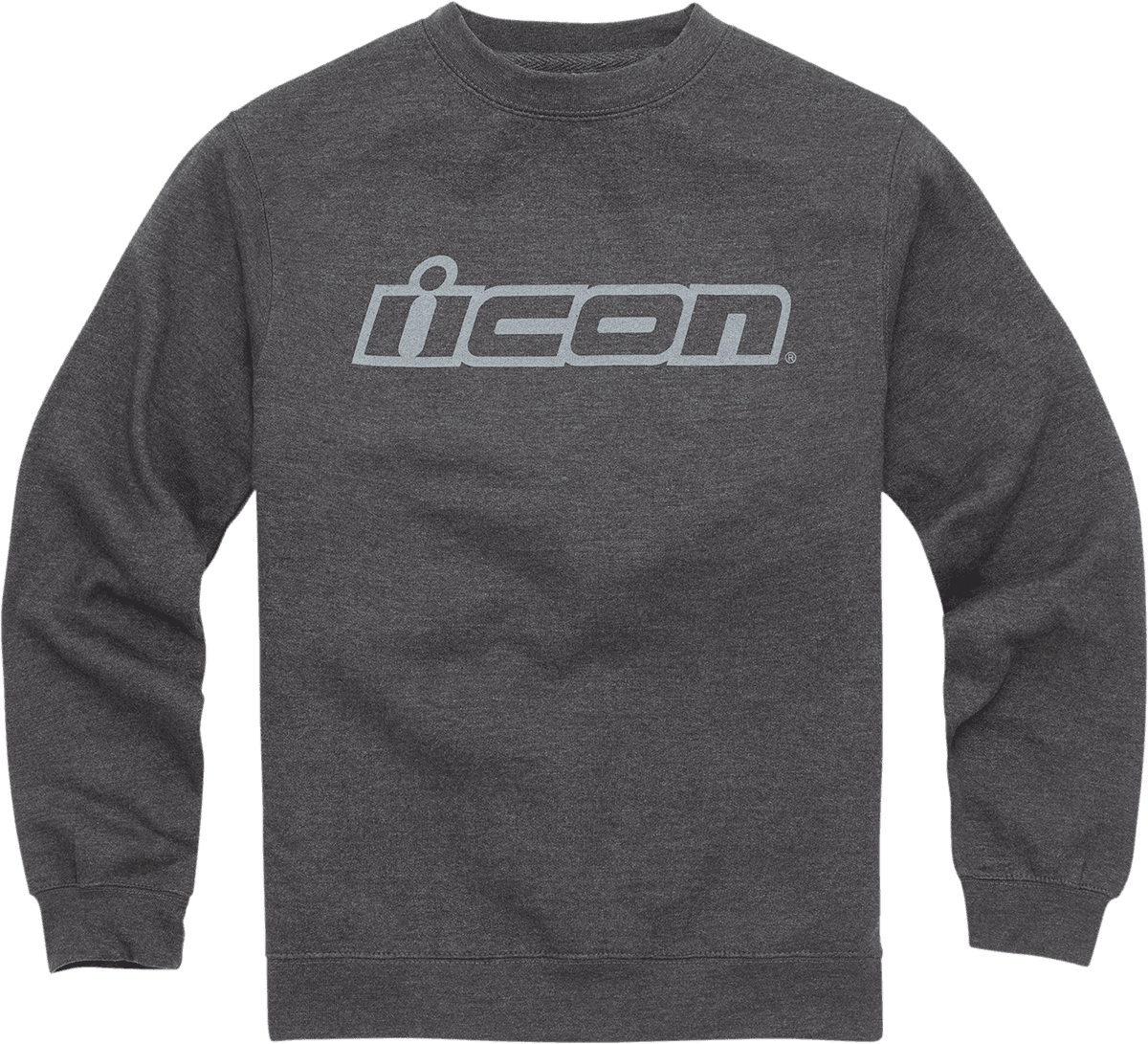 ICON 3050-5838 ICON Slant™ Crewneck Sweatshirt - Charcoal - Large