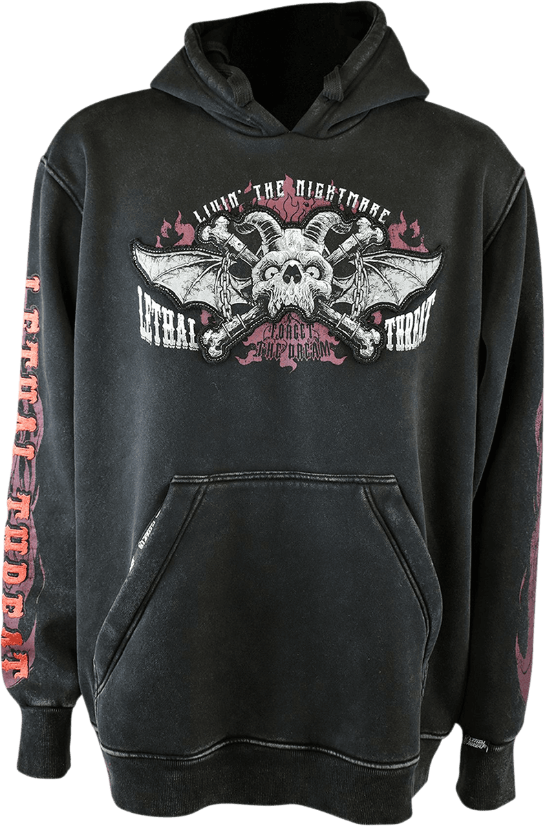 LETHAL THREAT 3050-5975 Livin' the Nightmare Hoodie - Black - 4XL — image 1 of 2