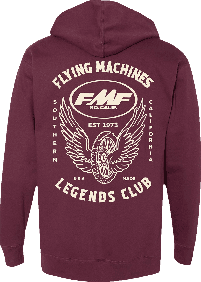 FMF 3050-6926 Loyalty Hoodie - Maroon - Small — image 2 of 2