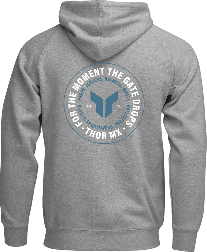 THOR 3050-7027 Badge Zip-Up Hoodie - Heather Gray - 2XL — image 2 of 2