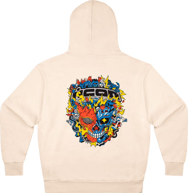 ICON 3050-7041 ReDoodle™ Hoodie - Ivory - Large — image 2 of 2