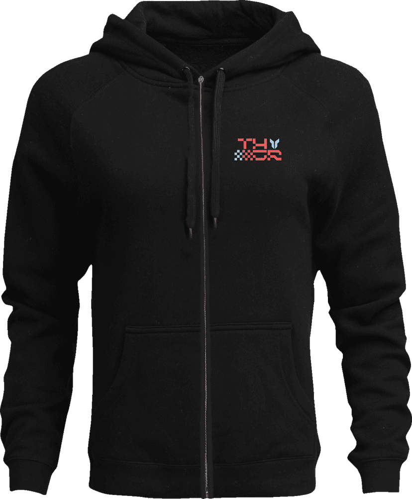 THOR 3050-7228 Vantage Zip-Up Hoodie - Black - Medium — image 1 of 2