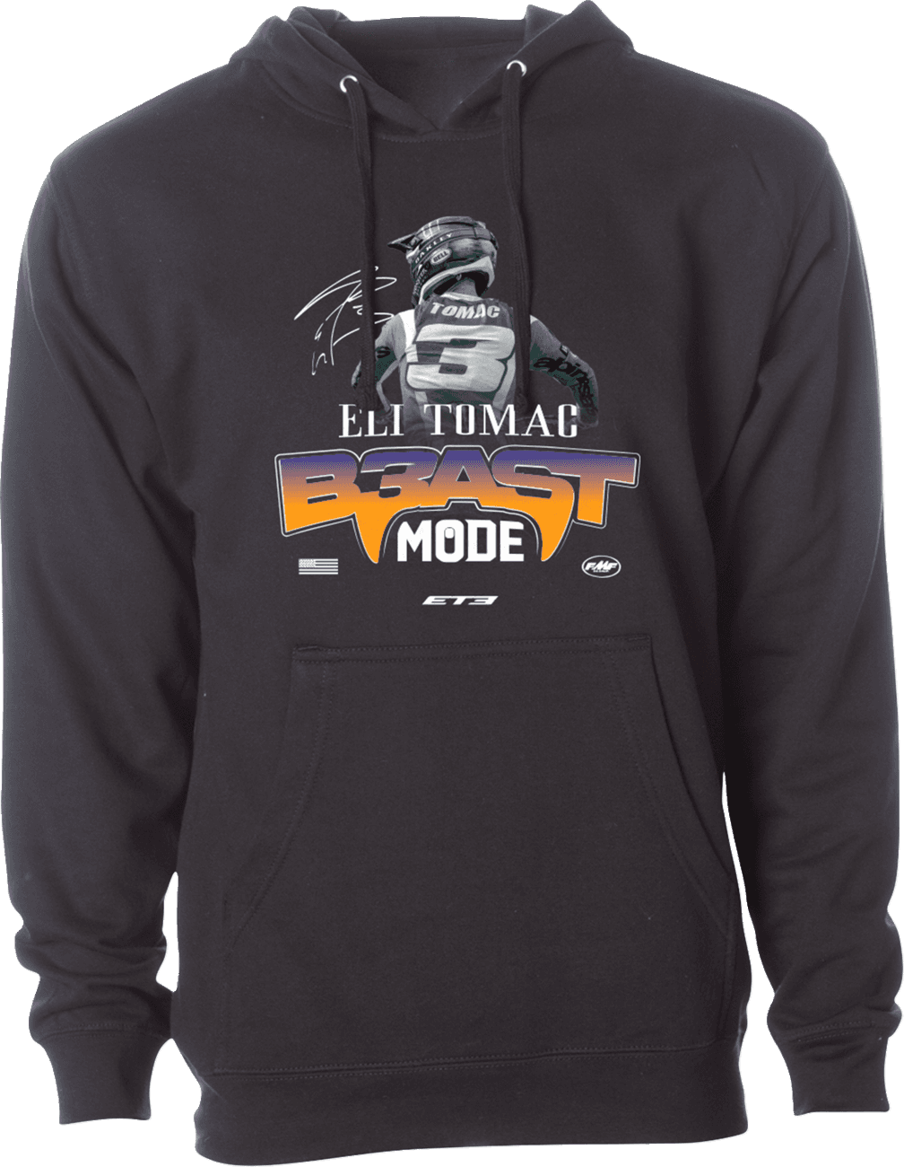 FMF 3050-7286 Beast Mode Hoodie - Black - XL