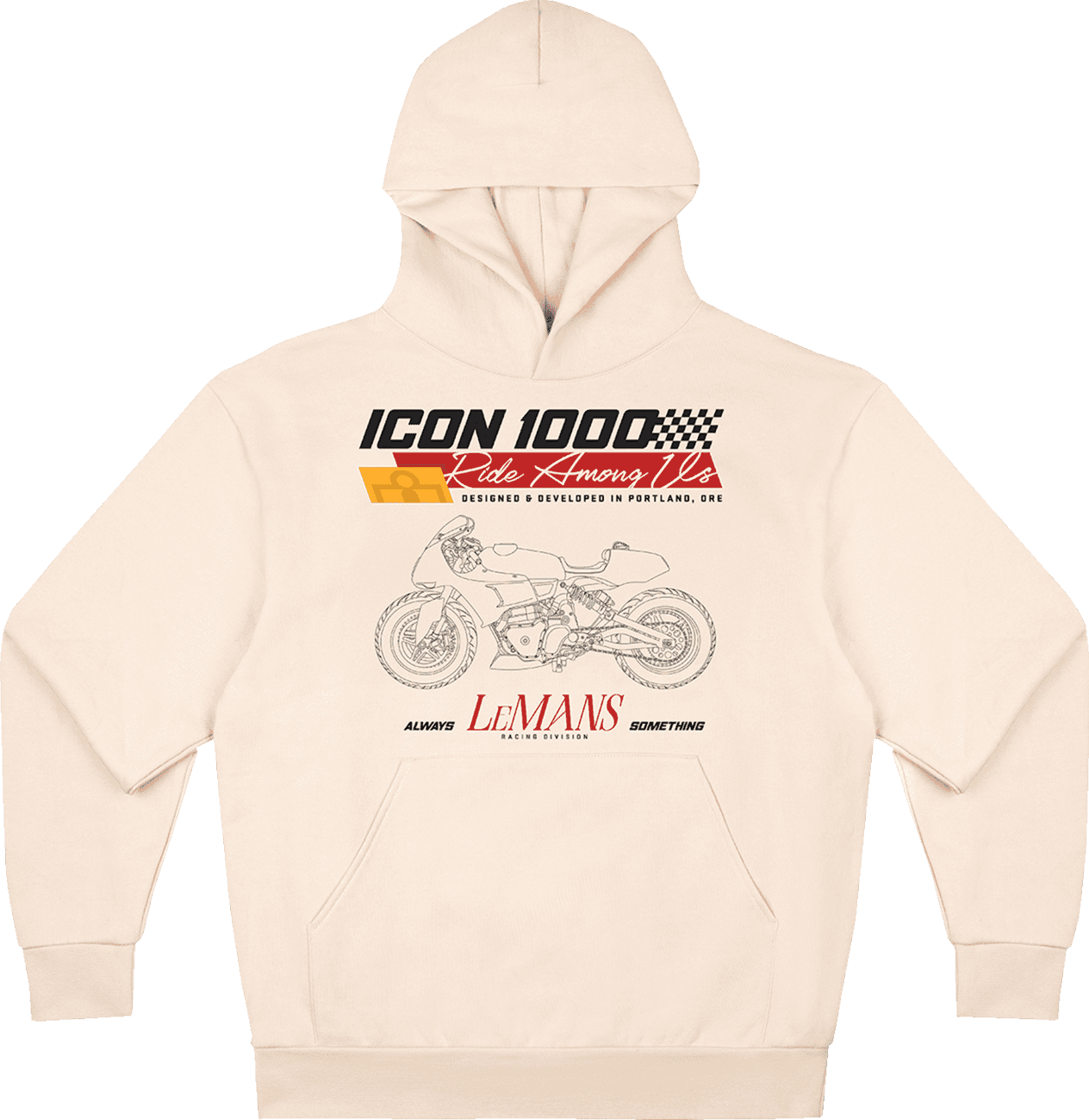 ICON 3050-7294 Always Something™ Hoodie - Ivory - Small