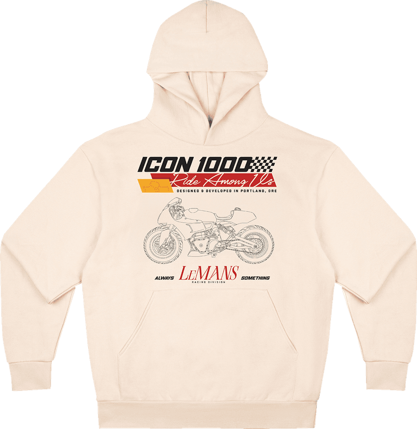 ICON 3050-7295 Always Something™ Hoodie - Ivory - Medium