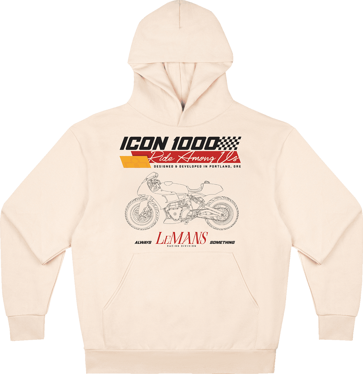 ICON 3050-7297 Always Something™ Hoodie - Ivory - XL