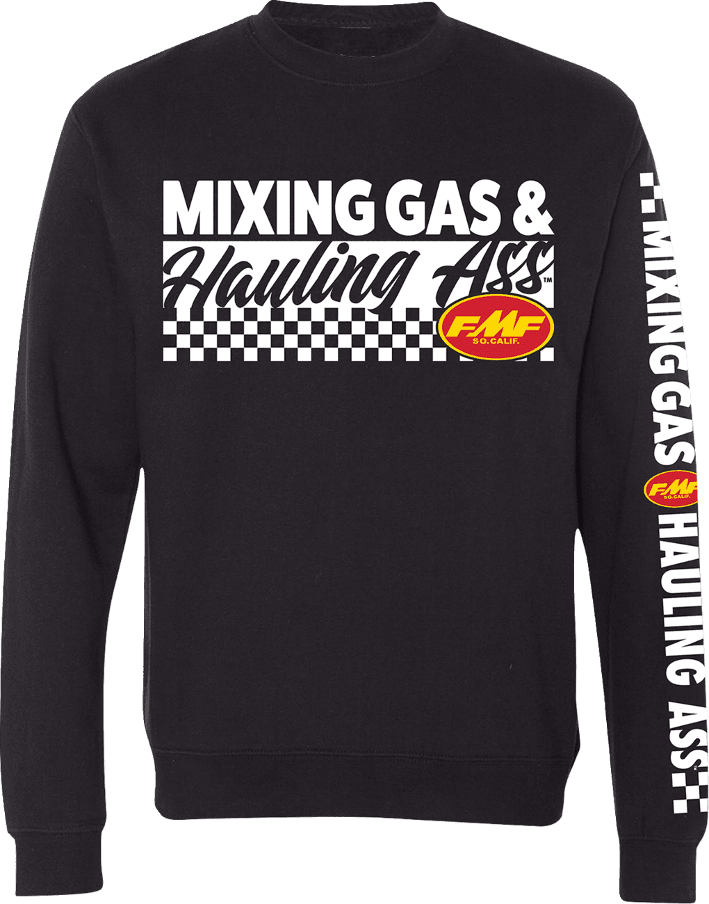 FMF 3050-7373 Mixin Crew Fleece - Black - 2XL