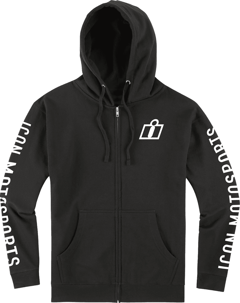 ICON 3050-7461 Clasicon™ Zip Hoodie - Black - Large