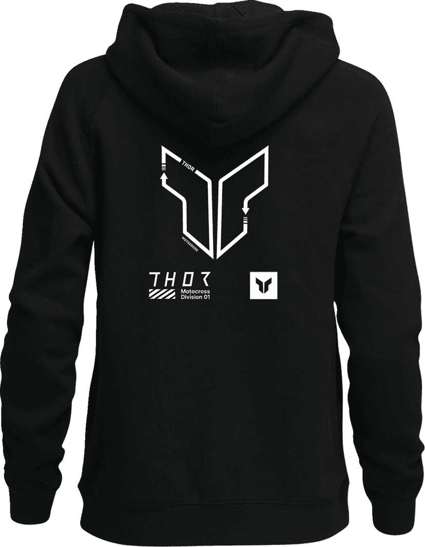 THOR 3051-1238 Women's Trax Pullover Hoodie - Black - XL — image 2 of 2
