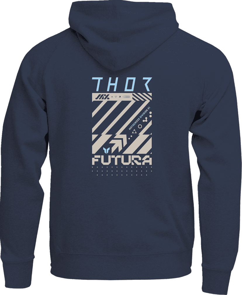 THOR 3052-0715 Youth Futura Pullover Hoodie - Navy - Medium — image 2 of 2