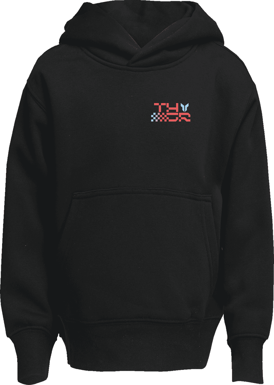 THOR 3052-0719 Youth Vantage Pullover Hoodie - Black - Medium