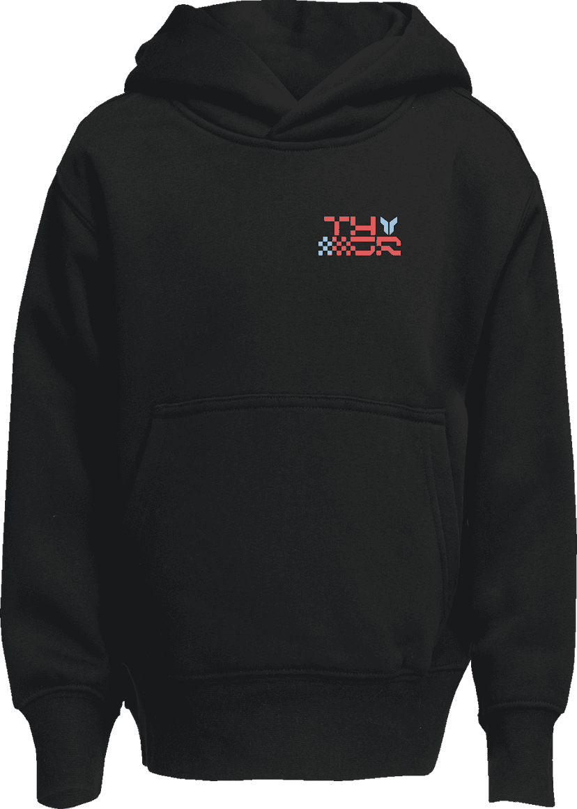 THOR 3052-0719 Youth Vantage Pullover Hoodie - Black - Medium — image 1 of 2