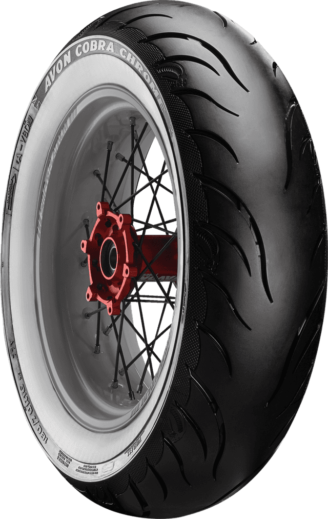 AVON 0306-0644 Tire - Cobra Chrome AV92 - Rear - 140/90B16 - Wide Whitewall - 77H — image 1 of 2