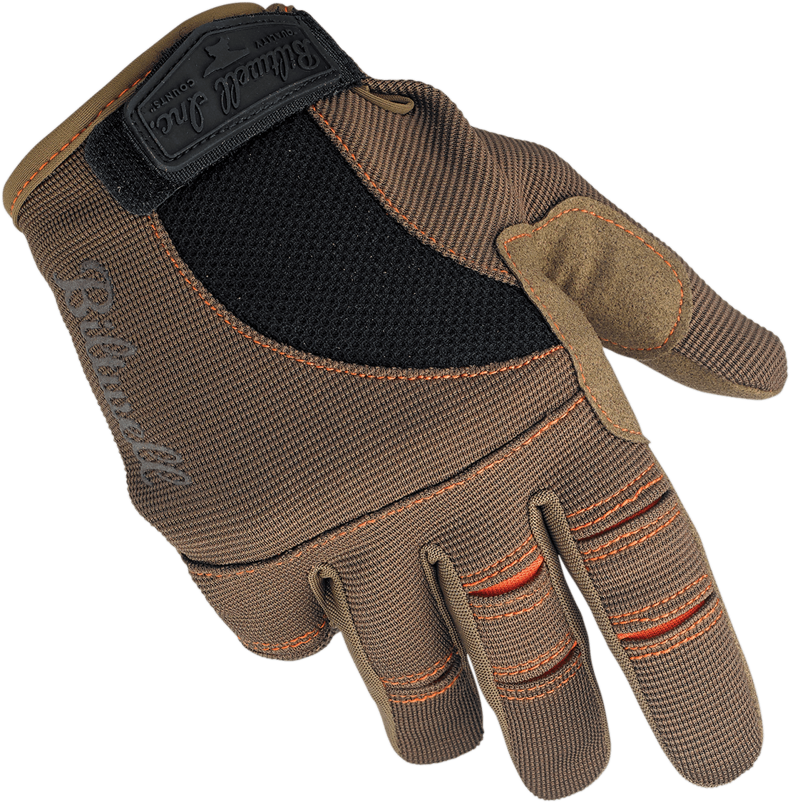 BILTWELL 3301-2667 Moto Gloves - Brown/Orange - Medium