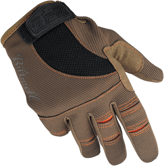 BILTWELL 3301-2667 Moto Gloves - Brown/Orange - Medium