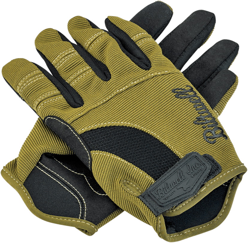BILTWELL 3301-3306 Moto Gloves - Olive/Black - Medium — image 3 of 3