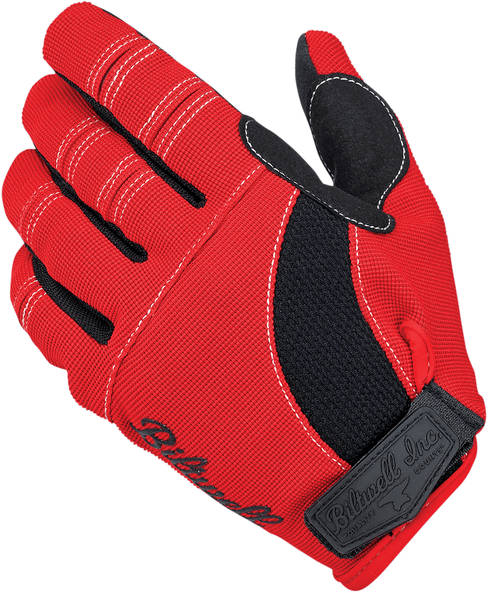 BILTWELL 3301-3314 Moto Gloves - Red/Black/White - XL