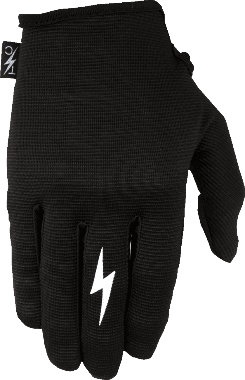 THRASHIN SUPPLY CO. 3301-3337 Stealth Leather Palm Gloves - Black - XL