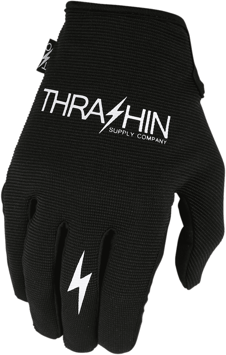 THRASHIN SUPPLY CO. 3301-3489 Stealth Gloves - Black - Large