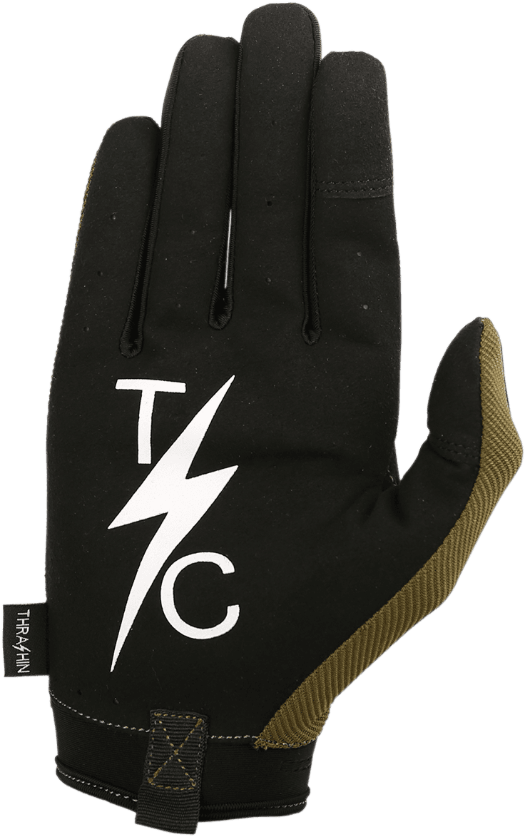 THRASHIN SUPPLY CO. 3301-3520 Covert Gloves - Tactical Green - Large — image 2 of 2