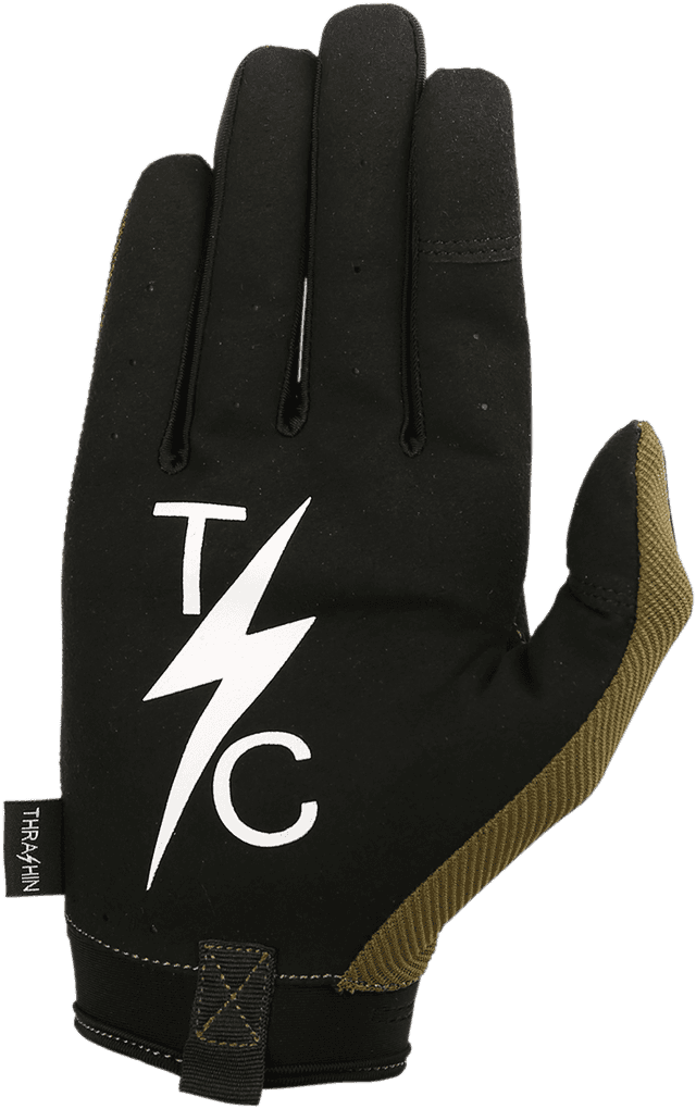 THRASHIN SUPPLY CO. 3301-3521 Covert Gloves - Tactical Green - XL — image 2 of 2