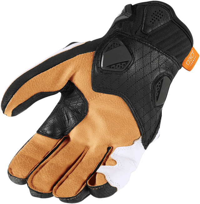 ICON 3301-3553 Hypersport™ Short Gloves - White - Large — image 2 of 2