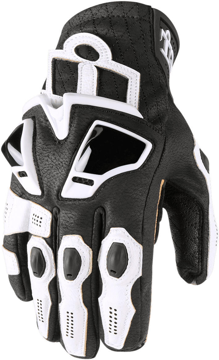 ICON 3301-3554 Hypersport™ Short Gloves - White - XL