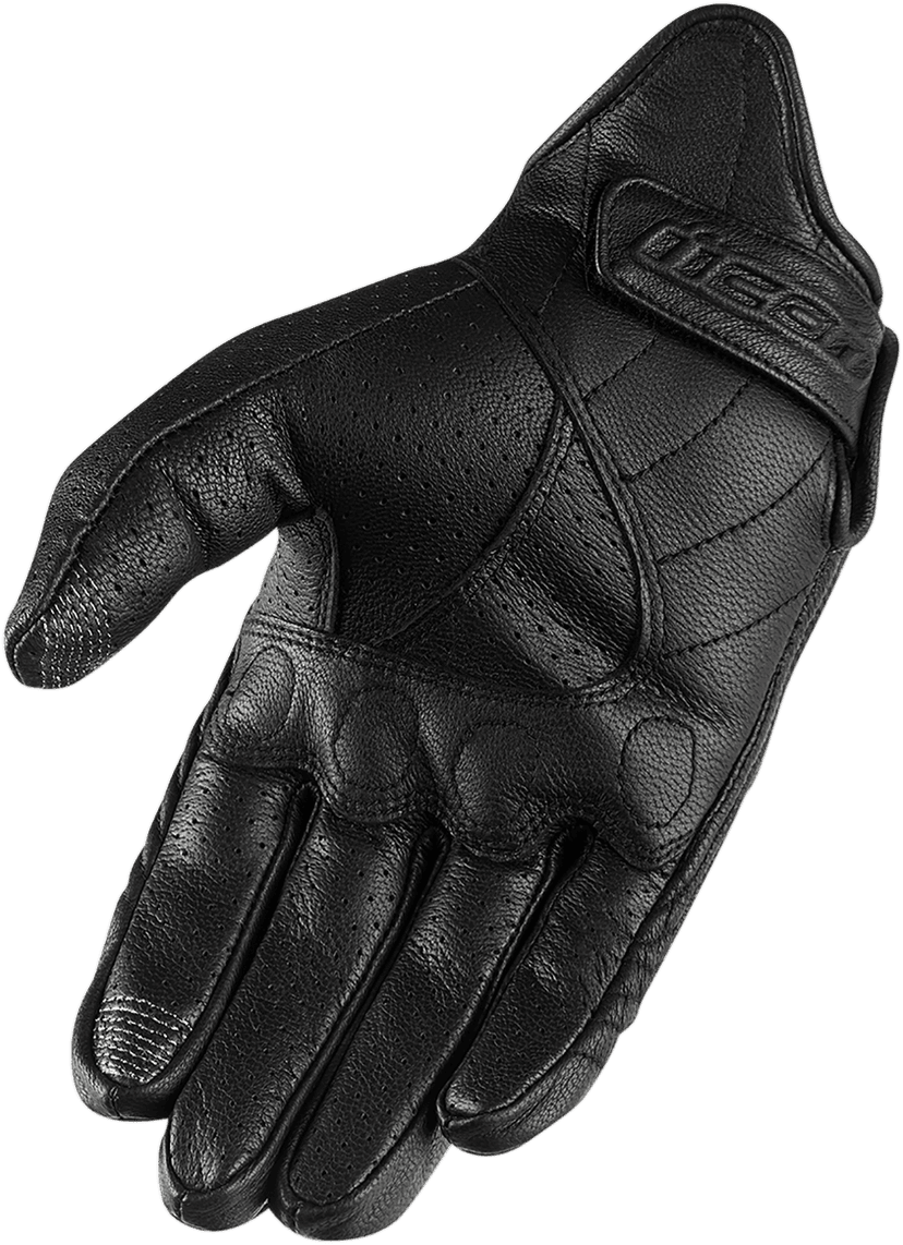 ICON 3301-3834 Pursuit Classic™ Perforated Gloves - Black - 2XL — image 2 of 2