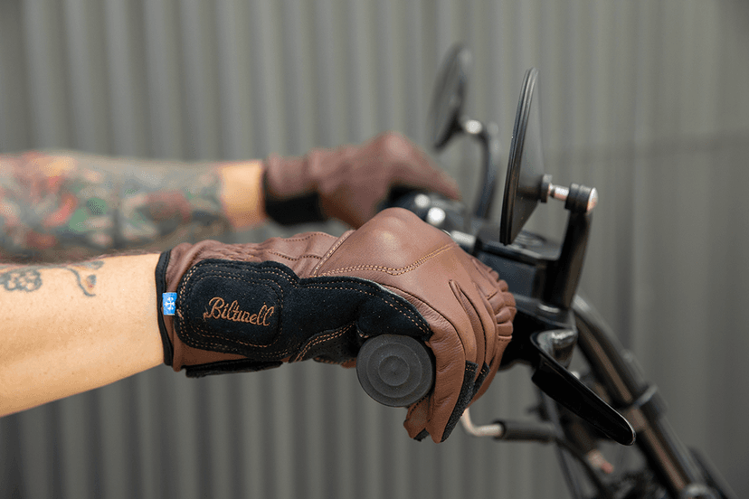 BILTWELL 3301-3905 Belden Gloves - Chocolate/Black - XS — image 9 of 11