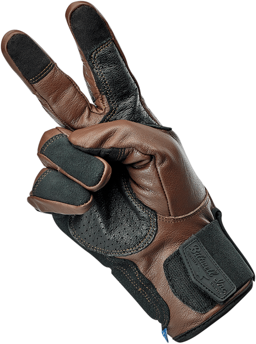 BILTWELL 3301-3906 Belden Gloves - Chocolate/Black - Small — image 7 of 11