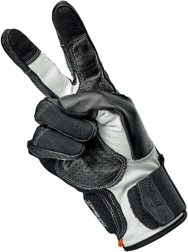BILTWELL 3301-3923 Borrego Gloves - Black/Cement - XS — image 7 of 11