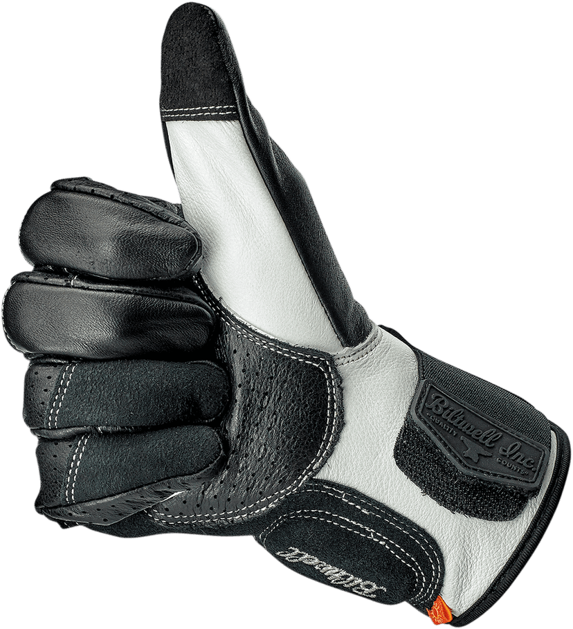 BILTWELL 3301-3928 Borrego Gloves - Black/Cement - 2XL — image 6 of 11