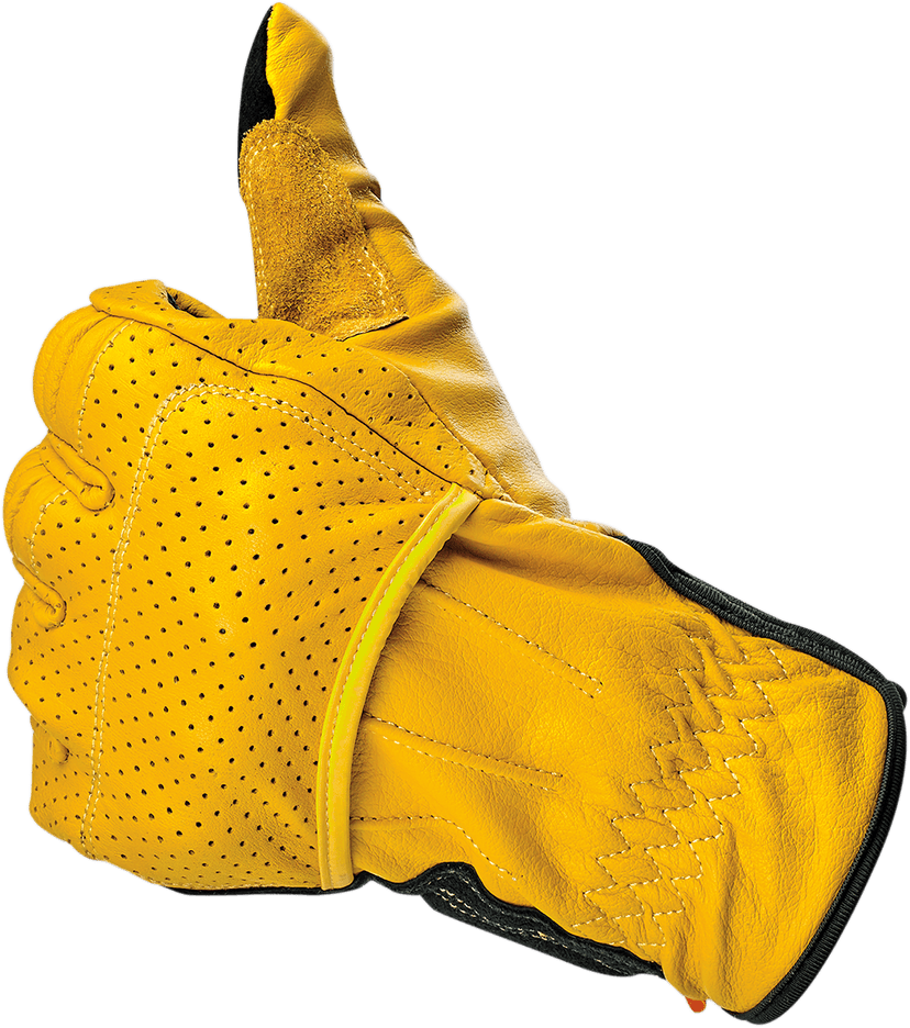 BILTWELL 3301-3947 Borrego Gloves - Gold/Black - XS — image 5 of 10
