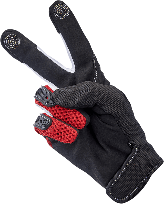 BILTWELL 3301-4166 Anza Gloves - Red - Small — image 5 of 7