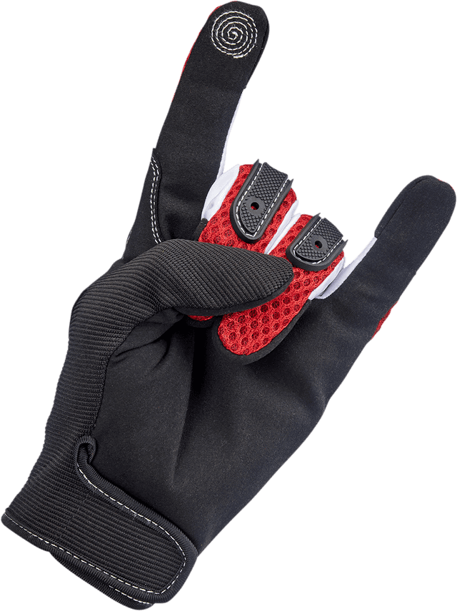 BILTWELL 3301-4166 Anza Gloves - Red - Small — image 6 of 7
