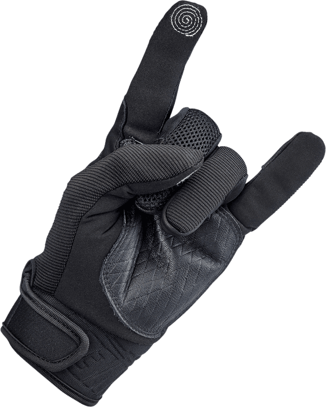 BILTWELL 3301-4183 Baja Gloves - Black Out - XS — image 7 of 8