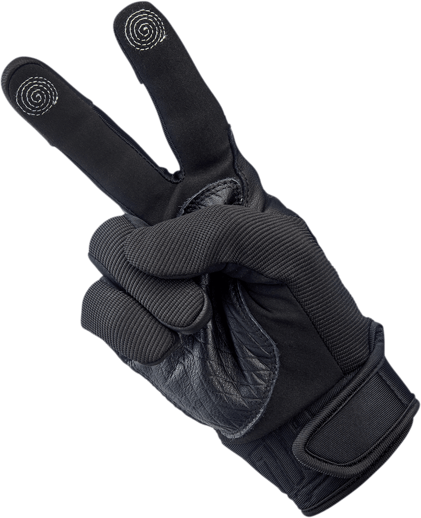 BILTWELL 3301-4184 Baja Gloves - Black Out - Small — image 6 of 8