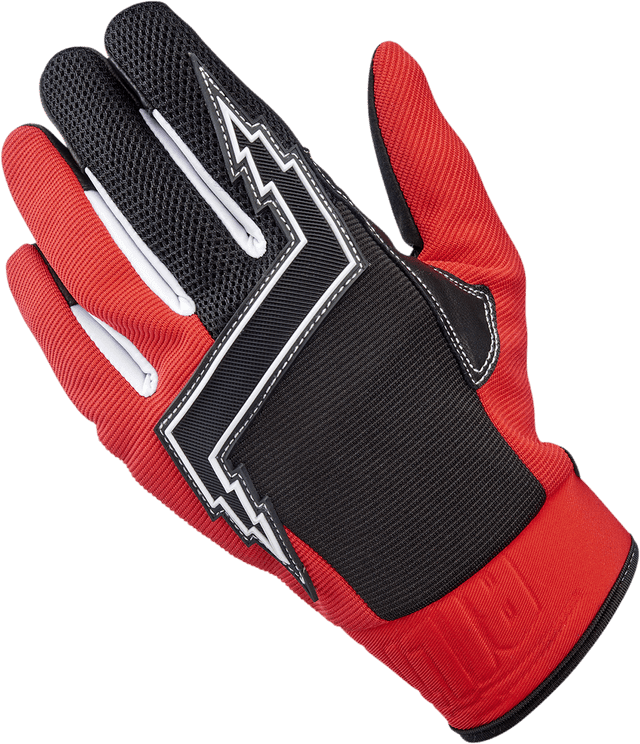 BILTWELL 3301-4197 Baja Gloves - Red - Medium — image 2 of 8
