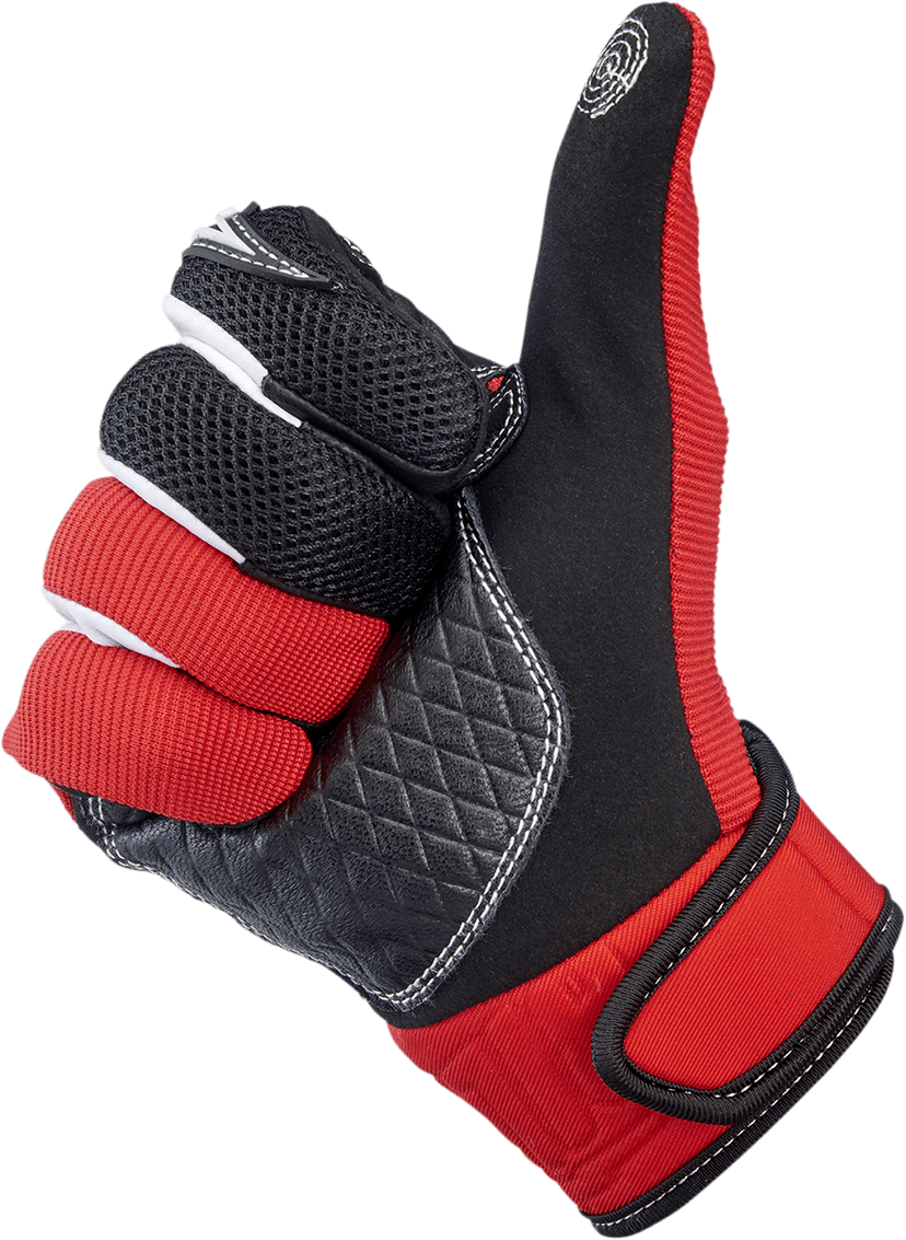 BILTWELL 3301-4198 Baja Gloves - Red - Large — image 5 of 8